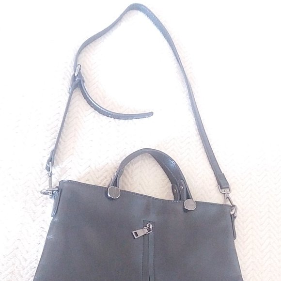 Women's Genuine Leather Purse 10"x 14" vertical pocket, handles & shoulder strap - Picture 10 of 13